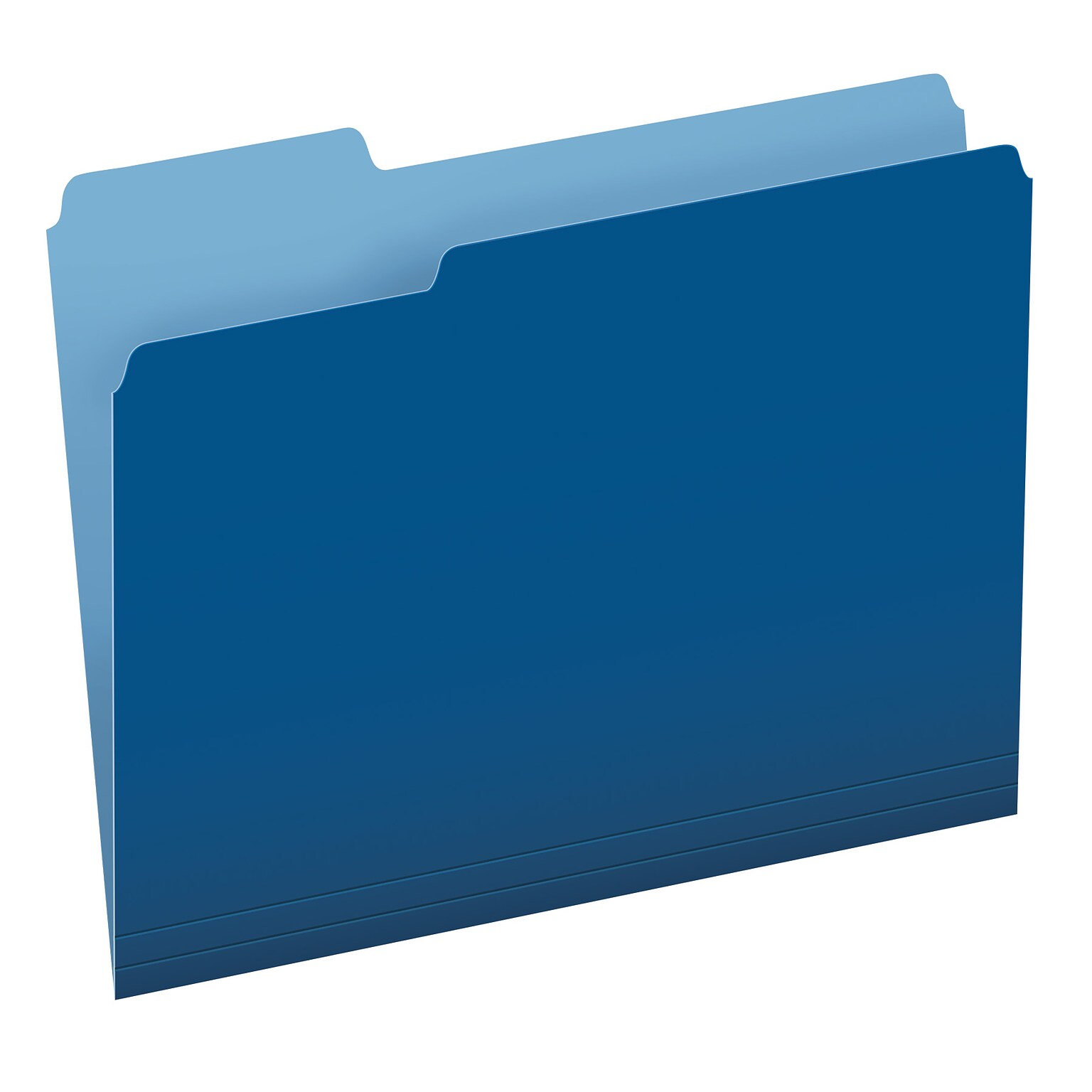 Pendaflex Recycled File Folder, 1/3-Cut Tab, Assorted, Letter Size, Navy, 100/Box (4210 1/3 NAV)