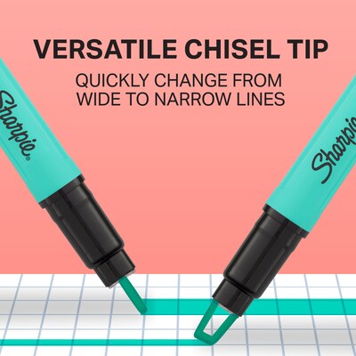 Sharpie Clear View Highlighter, Chisel Tip, Assorted, 3/Pack (1950748/2128214)