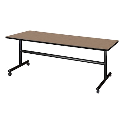 Regency Kobe Flip-Top Training Nesting Table, 72 x 30, Noble Oak (MKFT7230NO)