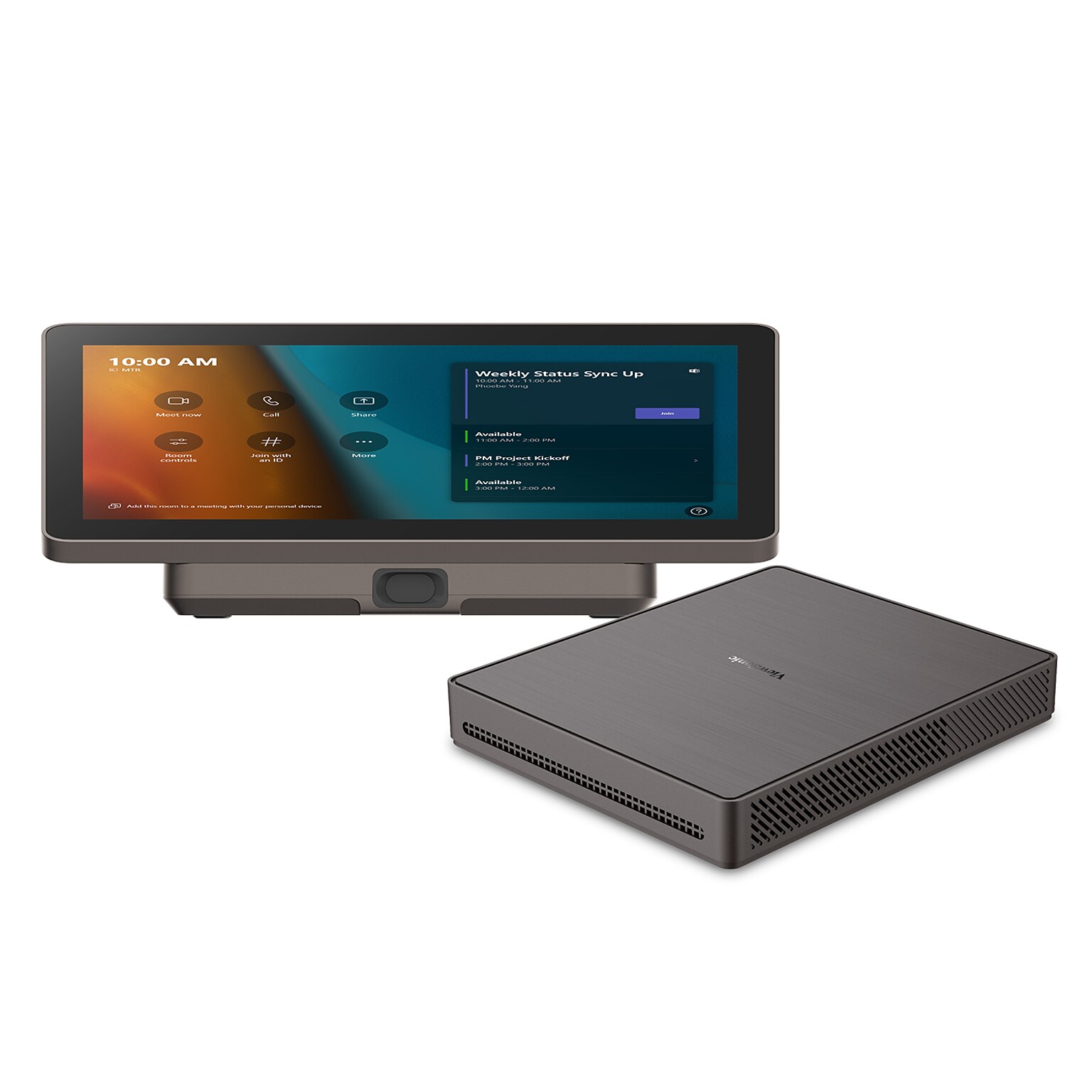 ViewSonic TeamJoin Bundle for Microsoft Teams Rooms, Computing Engine mini-PC and Touch Console, Black (TRS10)