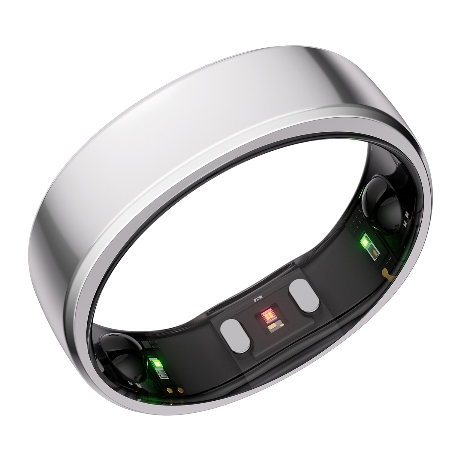 RingConn Gen 2 Ultra-Thin Smart Ring - Size Before You Buy - Size 7, Future Silver (123030701)