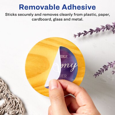 Avery Laser/Inkjet Round Multipurpose Labels, 3 Dia., 150 Labels/Pack  (94513)