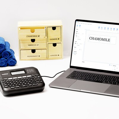 Brother P-Touch Desktop Thermal Label Maker, Black (PTD460BTVP)