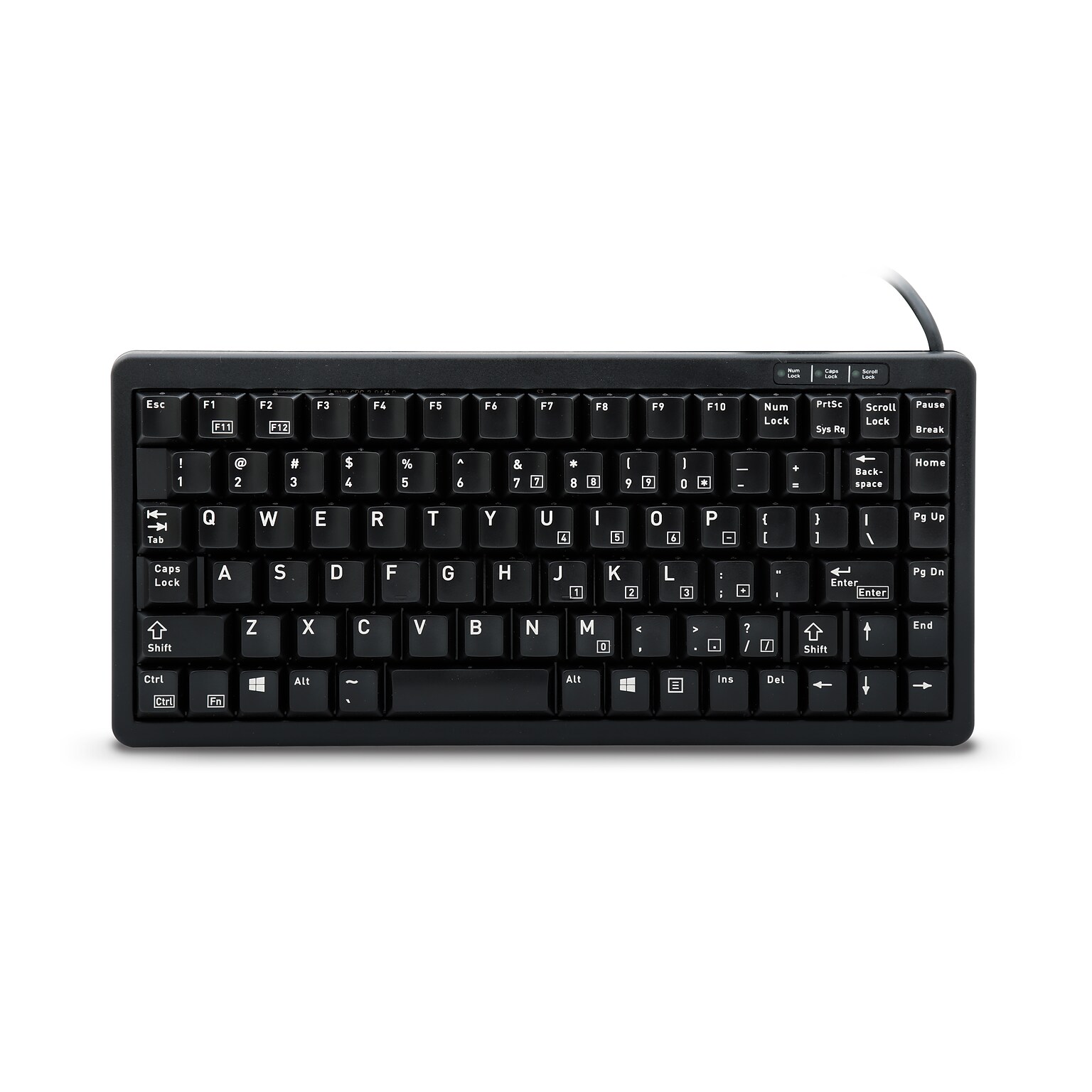 Cherry G84-4100 Series Compact Wired Keyboard, Black (G84-4100LCMEU-2)