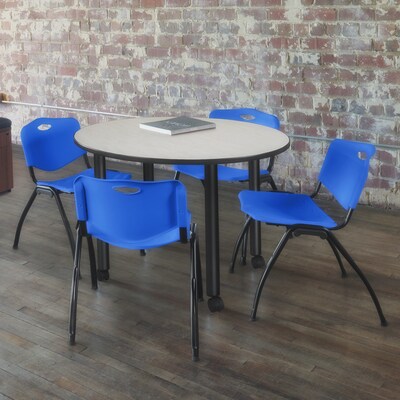 Regency M Plastic Stack Chair, Blue (4700BE)