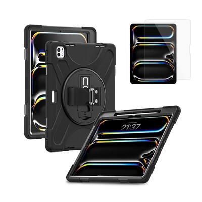CODi iPad Essentials Bundle: Rugged Case 13 Pro (M4/M5) + Screen Protector, Black (TK000008)