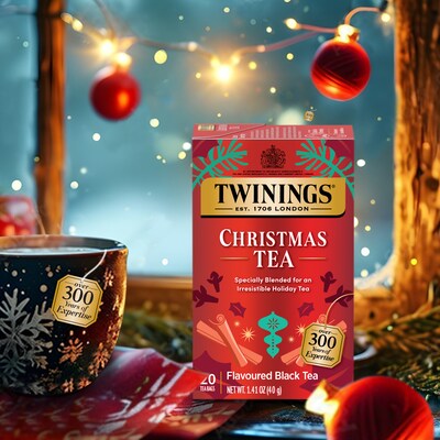 Twinings Christmas Tea Caffeinated Black Tea Bags, 20/Box (F06301)