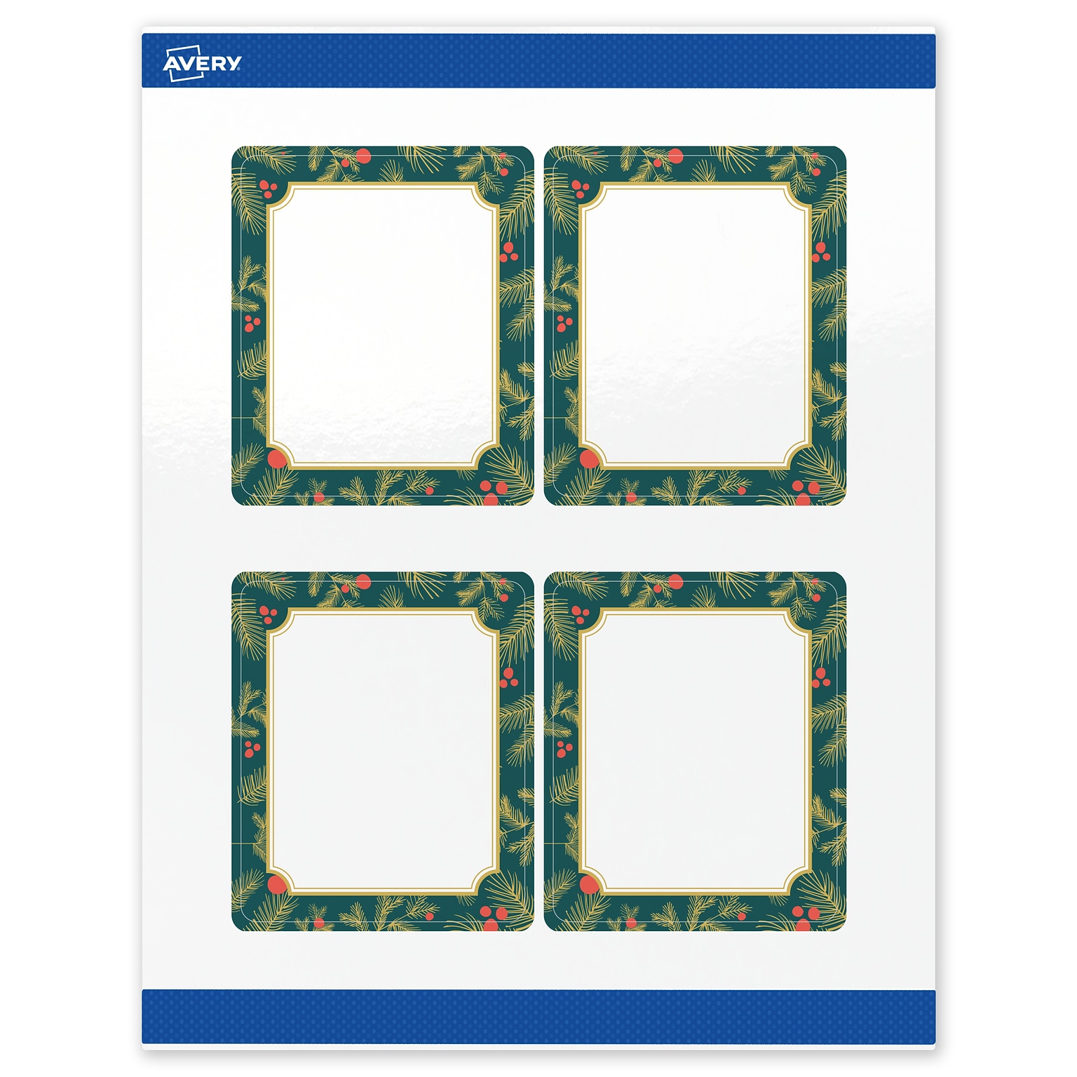 Avery Rectangle Multipurpose Labels, 4 x 3-1/3, White, 40/Pack (19479370490)