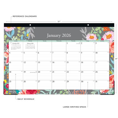 2026 Blue Sky Sophie 22 x 17 Monthly Desk Calendar (140089-26)