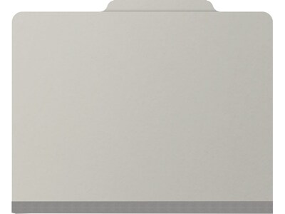 Medical Arts Press Pressboard Classification Folder, 2" Expansion, Letter Size, Gray, 25/Box (DV-T42-02-3GRY)