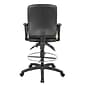 Boss® Multi-Function LeatherPlus Drafting Stool w/ Loop Arms