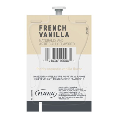 Alterra French Vanilla Coffee Flavia Freshpack, Light Roast, 100/Carton (MDRA183)