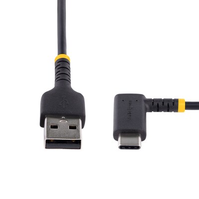 StarTech 0.5ft USB-A to USB-C Charging Cable, Male to Male, Black (R2ACR-15C-USB-CABLE)