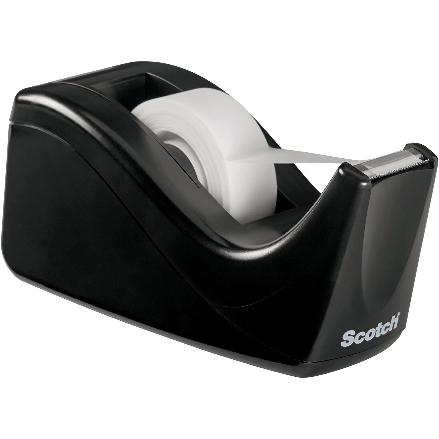 Scotch Desktop Tape Dispenser, 1 Dispenser, Black, Home Office and Back to School Supplies for College and Classrooms