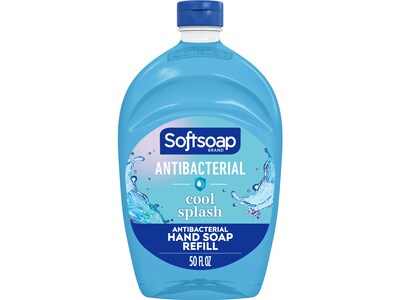 Softsoap Antibacterial Liquid Hand Soap Refill, Cool Splash Scent, 50 Fl. Oz. (61031016EA)