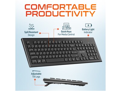 Delton Work Anywhere 35X Wireless Noise Canceling Bluetooth Stereo Computer Over-the-Ear Headset Kit (DBND4WLS35XREG)