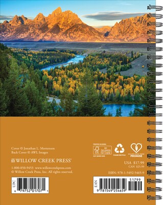 2026 Willow Creek National Parks 6.5 x 8.5 Daily & Monthly Personal Organizer (54659)
