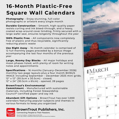 2026 BrownTrout A Perfect Storm 12" x 12" Monthly Wall Calendar (9798330702008)