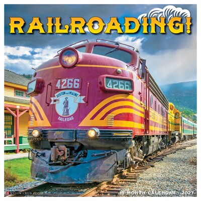 2027 Willow Creek Railroading 12 x 12 Monthly Wall Calendar (61992)