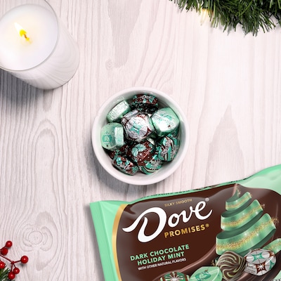 Dove Promises Snack Size Mint Dark Chocolate Pieces, 7.94 Oz. (MMM60974)