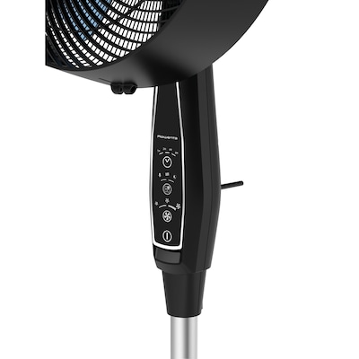 Rowenta Outdoor Extreme Oscillating Pedestal Fan, 3-Speed, Black (VU4510U7)