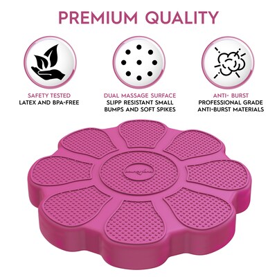 Bouncy Bands Flower Sensory Wiggle Seat, Rose (BBAWSSFLRE)