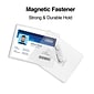 Staples Magnetic Badge Holders, 3" x 4", Vinyl, Clear, 25/Pack (51924)