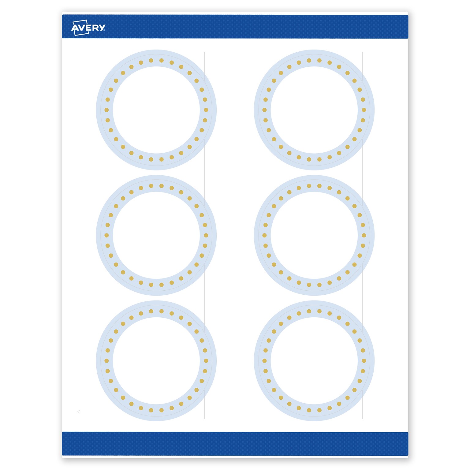 Avery Laser/Inkjet Circle Multipurpose Labels, 3 Dia., White, 60/Pack (S00DMD)