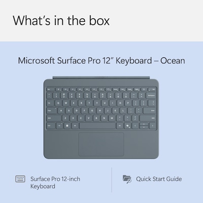 Microsoft Surface Pro 12" Keyboard Cover, Ocean (EP2-32750)