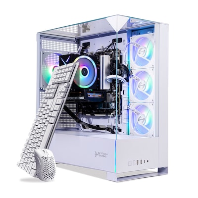 Skytech Avalanche Gaming Desktop, AMD Ryzen 5-5500 3.6 GHz, NVIDIA GeForce RTX 5050, 16GB RAM, 1TB S