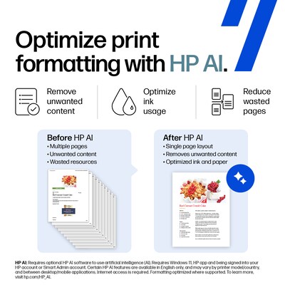 HP Smart Tank 5101 Wireless All-in-One Color Ink Tank Printer Scan, Copy, 2 Years Ink Included, AI Enabled (1F3Y0A)