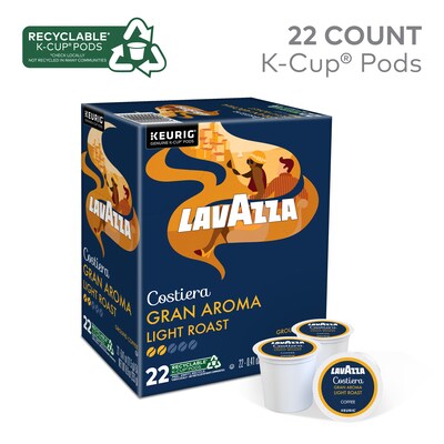 Lavazza Gran Aroma Coffee Keurig® K-Cup® Pods, Medium Roast, 22/Box (6002)