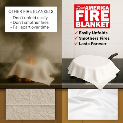 America Class AB Fire Blanket, 3/Pack (AFB3)