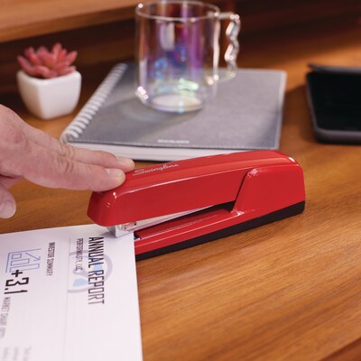Swingline 747 Business Stapler, 30-Sheet Capacity, Rio Red (74736)