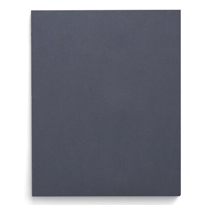 Staples Smooth 2-Pocket Paper Folder, Navy, 25/Box (27539-CC)