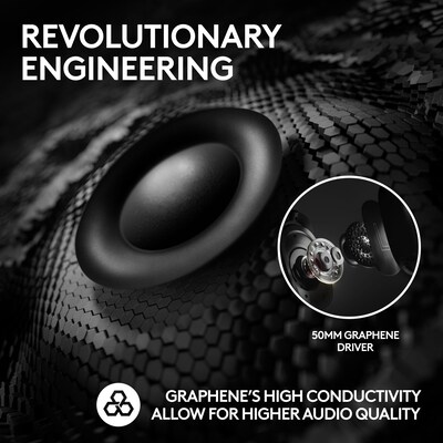 Logitech PRO X 2 LIGHTSPEED Wireless Bluetooth Stereo Gaming Over-the-Ear Headset, 3.5mm, Black (981-001262)