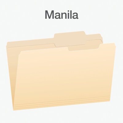 Pendaflex Heavy Duty File Folder, 1-Tab, Legal Size, Manila, 100/Box (1007056)