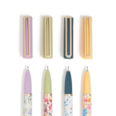 U Brands Catalina Pens Pen, Medium Point, 0.7mm, Black Ink, 4/Pack (7453U04-24)