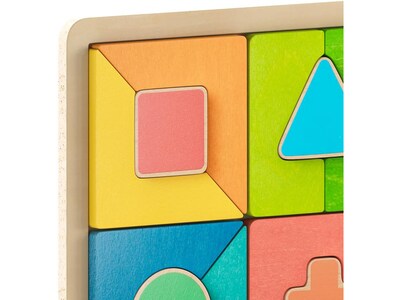 Flash Furniture Bright Beginnings Geometric Shape Building STEM Puzzle Board (MK-MK00606-GG)
