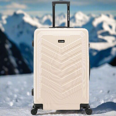 US Army FOX 28" Hardside Suitcase, 4-Wheeled Spinner, TSA Checkpoint Friendly, Sand (USLFOX00L-SAN)