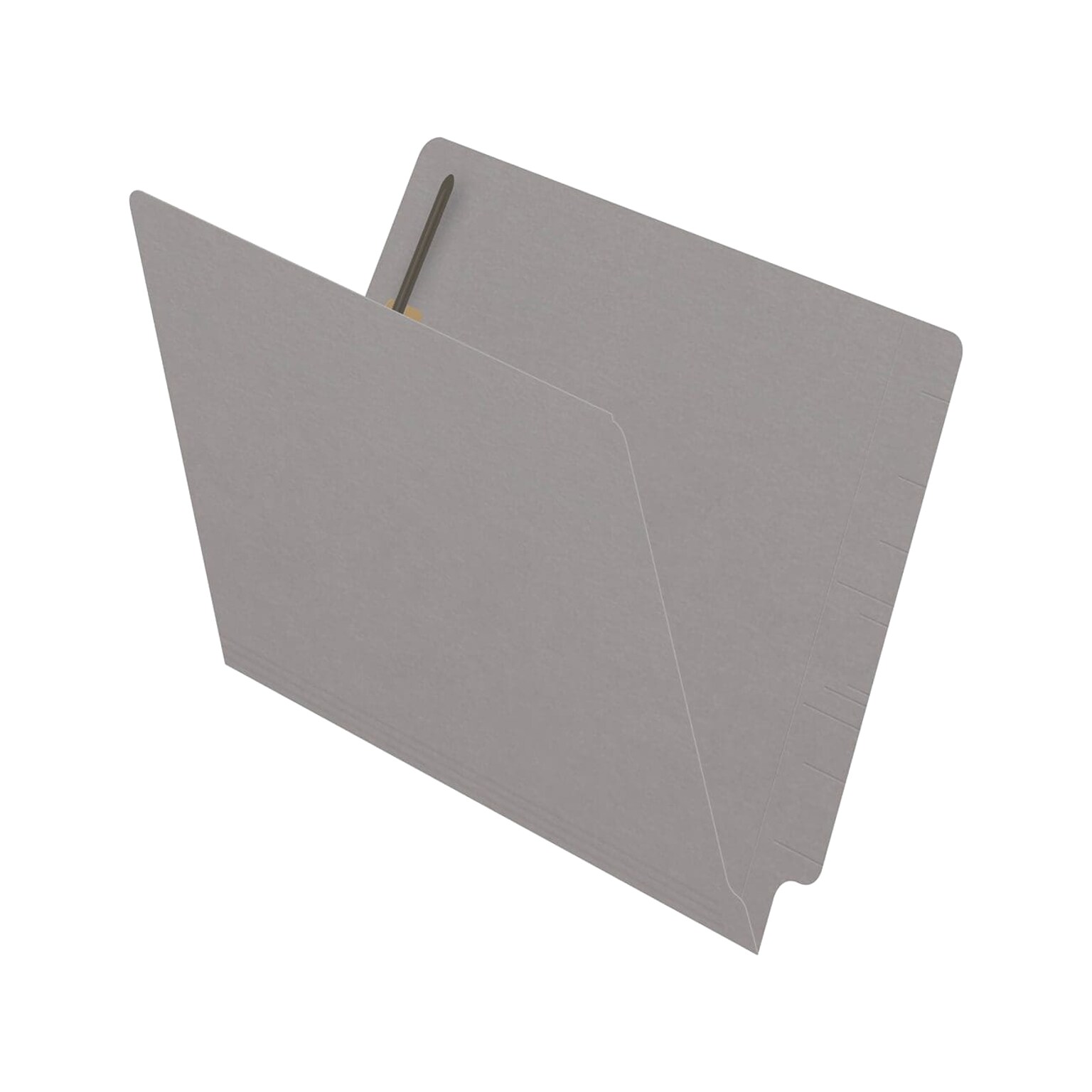 Medical Arts Press Reinforced End Tab File Folder, Straight Cut, Letter-Size, Gray, 50/Box (S-01501-GRY)