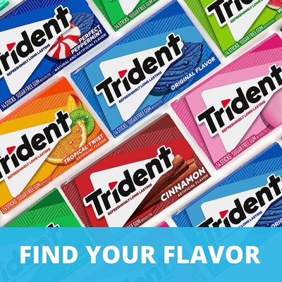 Trident Original Gum, 14 Pieces/Pack, 12/Packs (VAM05020)