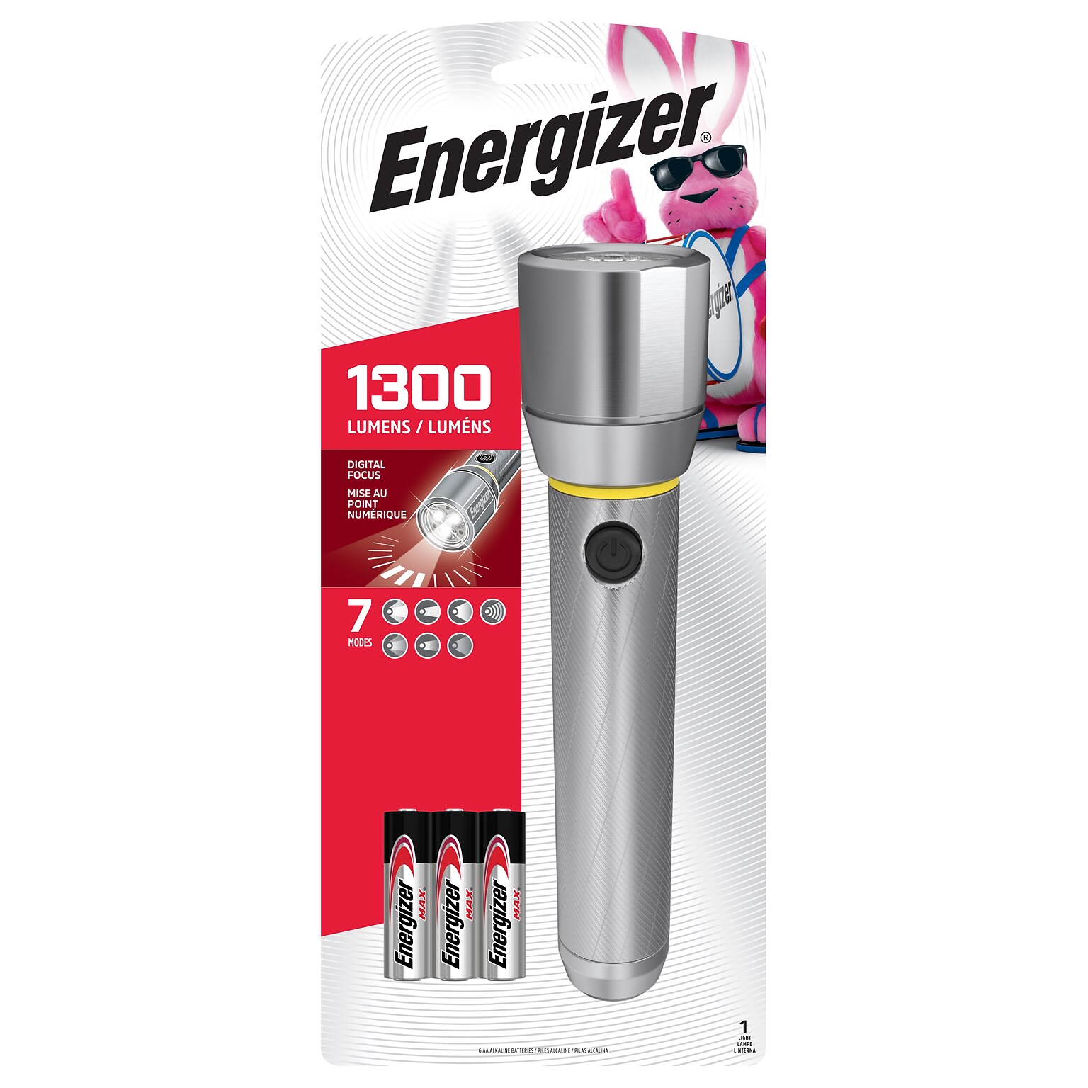 Energizer Vison HD Performance 8.8 Metal 1300 Lumens Flashlight  (EPMZ61E)