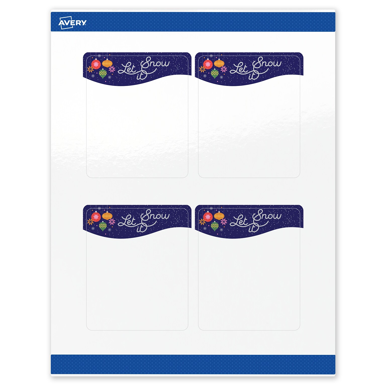 Avery Rectangle Multipurpose Labels, 4 x 3-1/3, White, 40/Pack (19479370435)