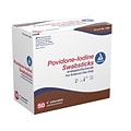 Dynarex 10% Povidone-Iodine Antiseptic Swab Sticks, 50/Pack, 5 Packs/Case (1201)