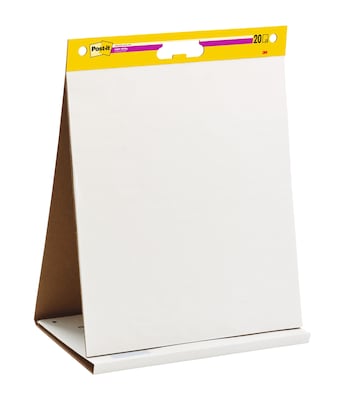 Post-it Super Sticky Tabletop Easel Pad, 20 x 23, 20 Sheets/Pad (563DE)