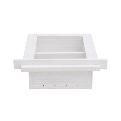 AdirHome 2-Shelf Recessed Wall Mount Shelf, 18" x 14" x 4.8", White (515-01-WHI)