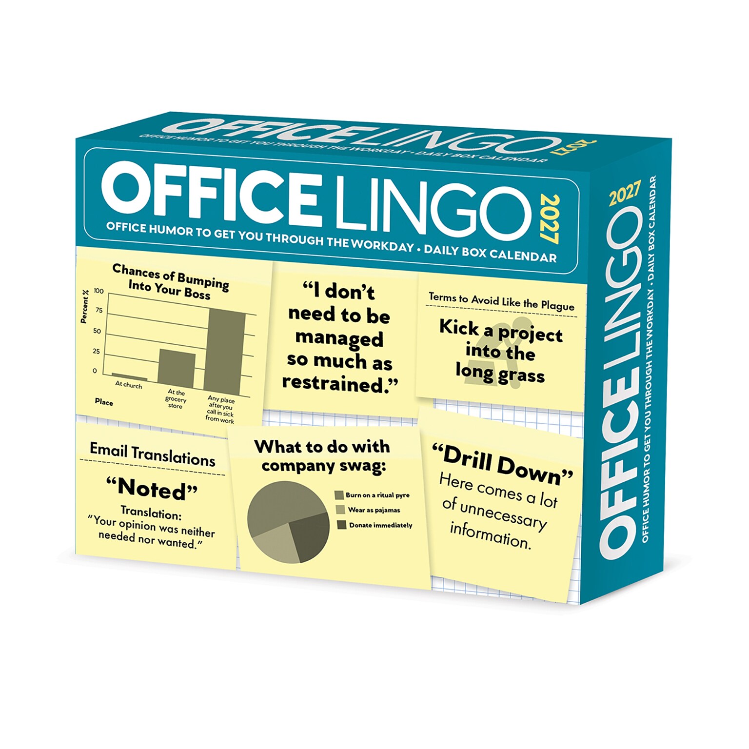 2027 Willow Creek Office Lingo 5.4 x 6.2 Day-to-Day Calendar (63668)