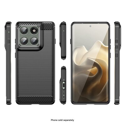 SaharaCase Venture Series Phone Case for Motorola Edge, Shock Absorbing, Scorpion Black (CP00854)