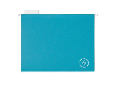 U Brands U-Eco Hanging File Folders, Letter Size, Assorted Colors, 12/Pack (6596U01-12)